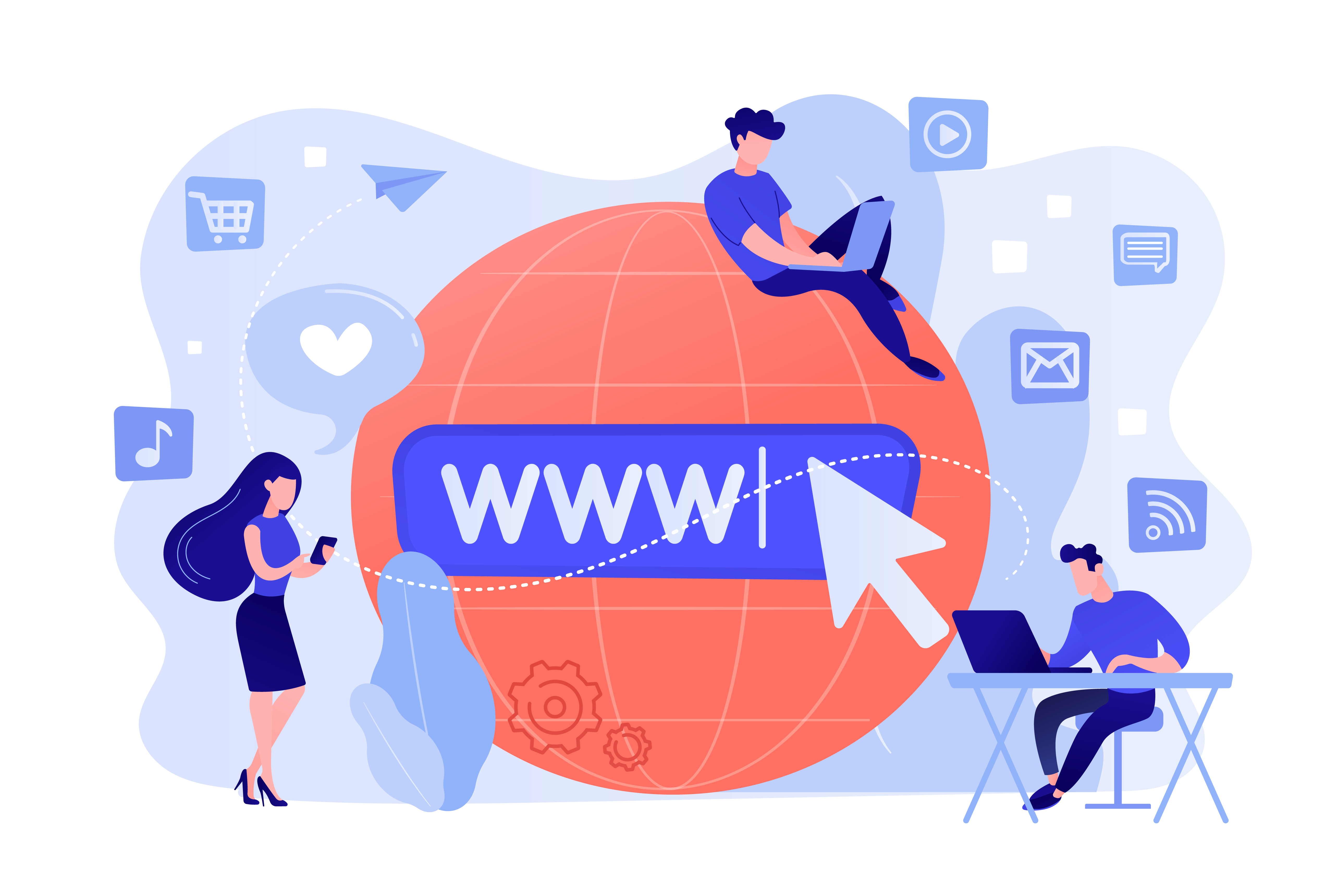 Illustration stage Digital Marketing